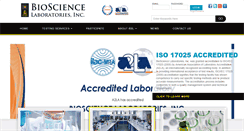 Desktop Screenshot of biosciencelabs.com